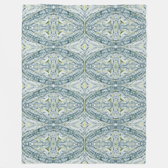 Algae Under Glass Fleece Blanket (Front)