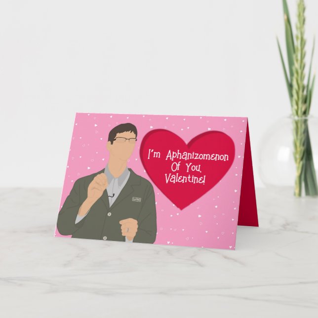 Algae Valentines Thank You Card (Front)