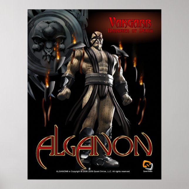 Alganon Vakgarr Deity Poster (Front)