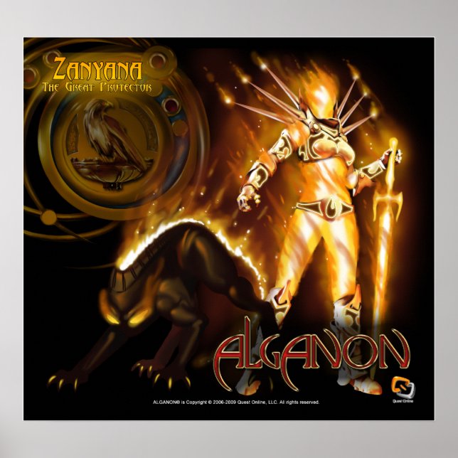 Alganon Zanyana Deity Poster (Front)