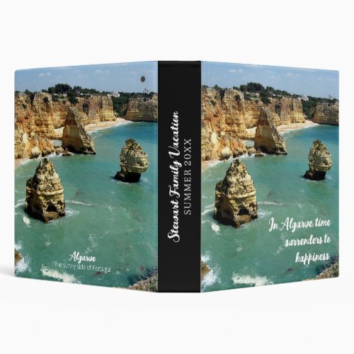 Algarve beach family vacation in Portugal 3 Ring Binder