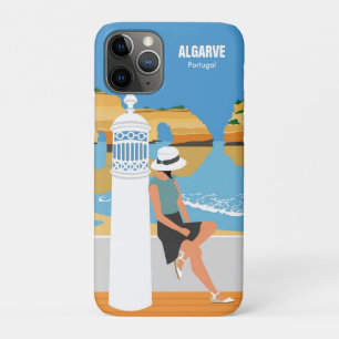 Algarve beach girl travel vintage style iPhone 11 pro case