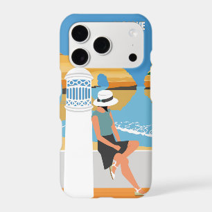 Algarve beach girl travel vintage style iPhone 17 pro case