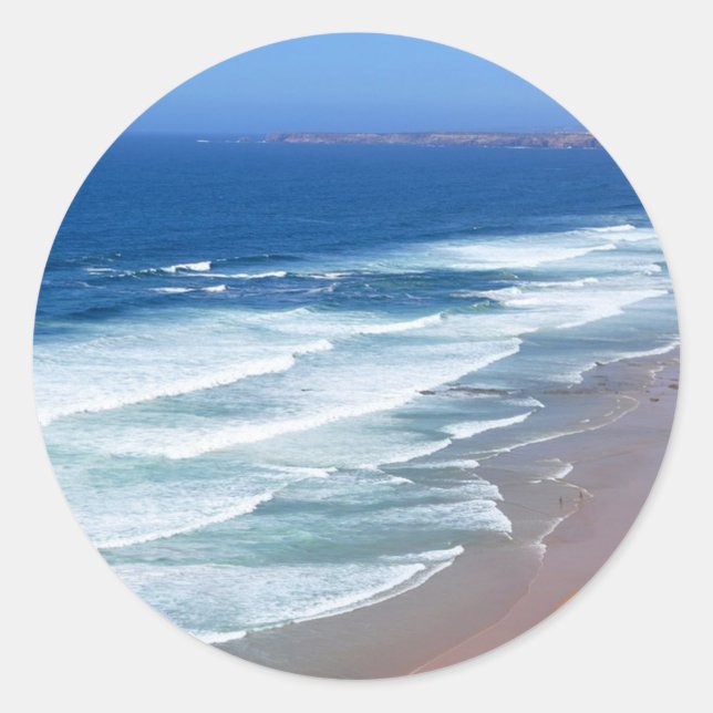 Algarve Beach, Portugal  Classic Round Sticker (Front)