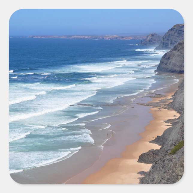Algarve Beach, Portugal Square Sticker (Front)