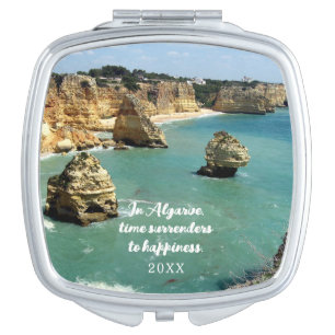 Algarve beach vacation in Portugal Compact Mirror