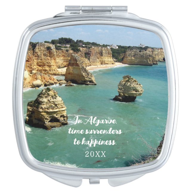 Algarve beach vacation in Portugal Compact Mirror (Front)