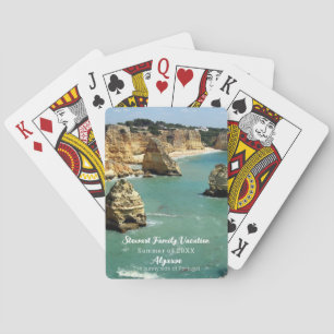 Algarve beach vacation in Portugal Poker Cards