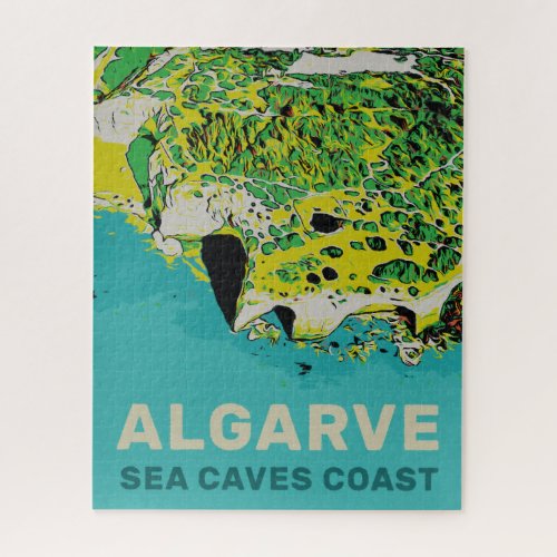 Algarve gift Portugal Sea Cave coast Jigsaw Puzzle