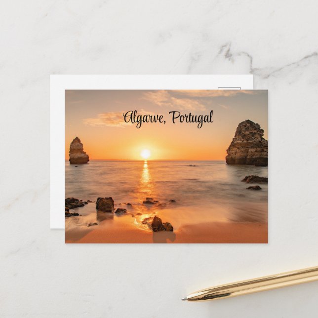 Algarve, Portugal picturesque photograph Postcard (Front/Back In Situ)