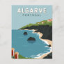 Algarve Portugal Retro Travel Art Vintage Postcard