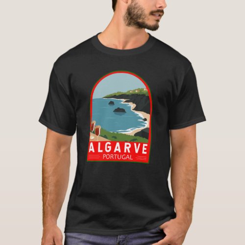 Algarve Portugal Retro Travel Art Vintage  T_Shirt