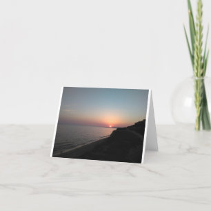 Algarve, Portugal Sunset Holiday Card