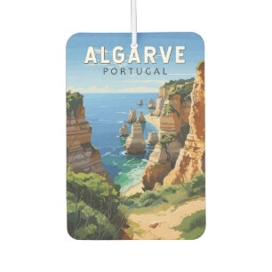 Algarve Portugal Travel Art Vintage Air Freshener