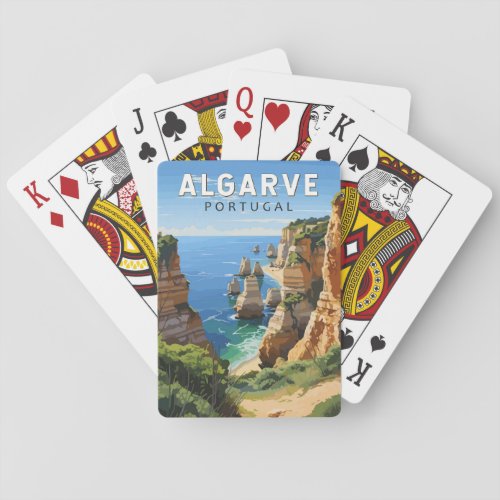 Algarve Portugal Travel Art Vintage Playing Cards