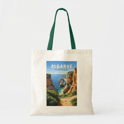 Algarve Portugal Travel Art Vintage Tote Bag