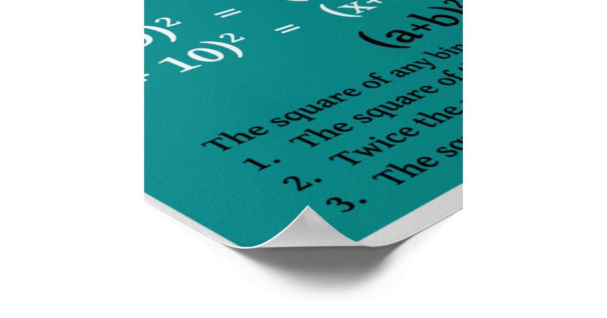 algebra-binomial-perfect-square-trinomial-poster-zazzle