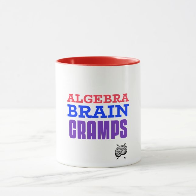 Algebra Brain Cramps Math Algebra Teacher Mug (Center)