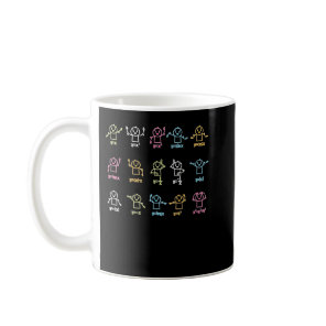 Algebra Dance Funny Graph Figures Math Equation Te Coffee Mug