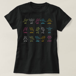 Algebra Dance Graph Figures Math Equation Teacher T-Shirt