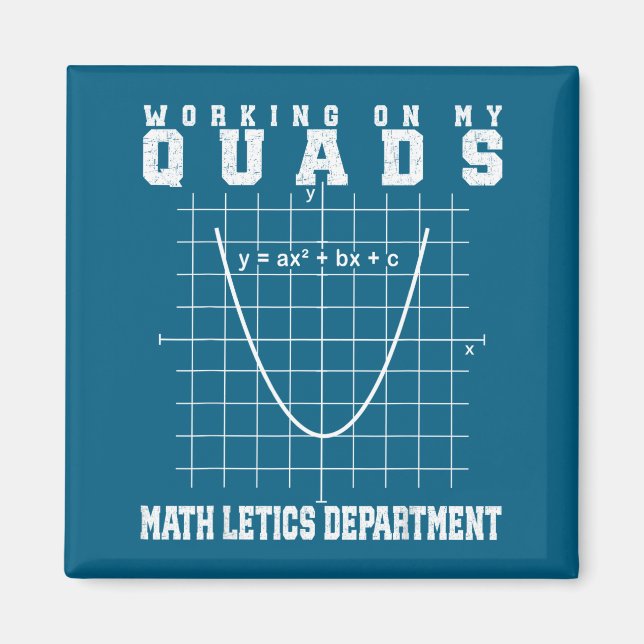 Algebra math gym teacher mathletics working my qua magnet (Front)