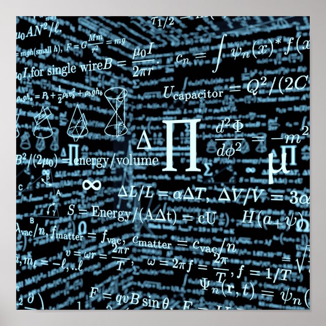 Algebra Mathematik Poster (Front)