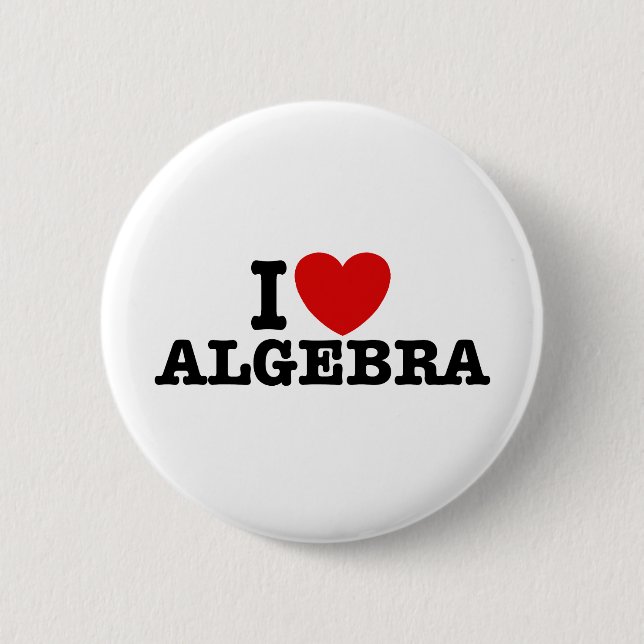 Algebra Pinback Button (Front)