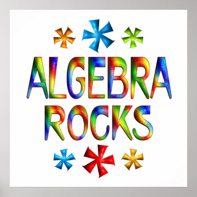 ALGEBRA ROCKS - Starting at $11.80 Poster (Front)