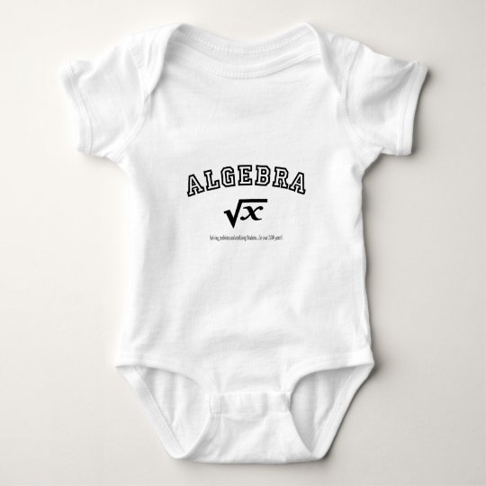 ALGEBRA: Solving problems and confusing students. Baby Bodysuit