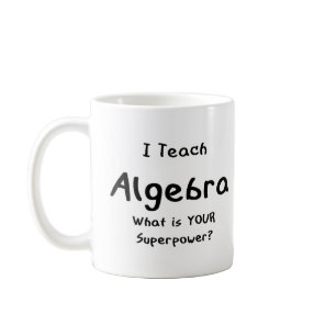 algebra teach coffee mug