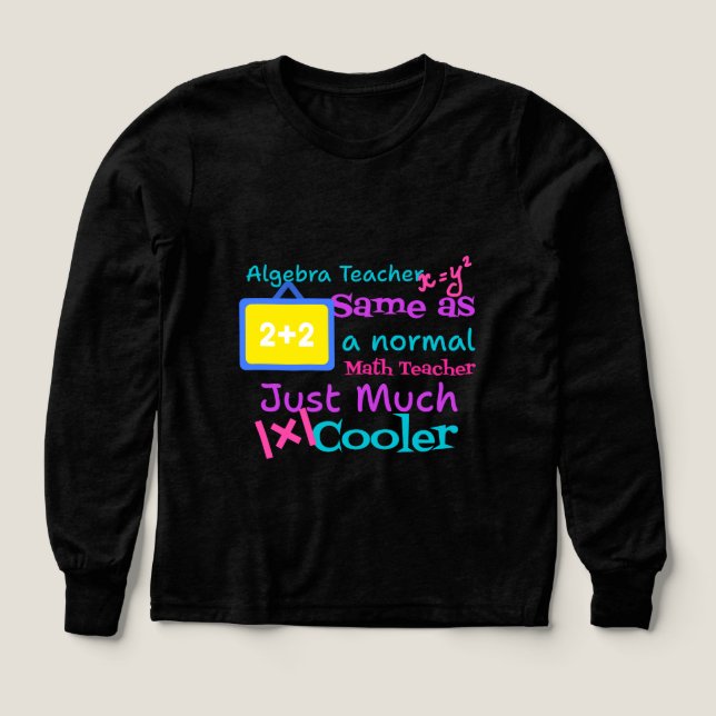 Algebra teacher same as a normal Math teacher  Tri-Blend Shirts (Design Front)