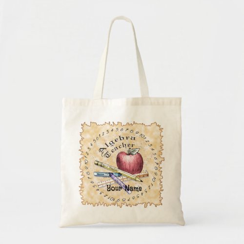 Algebra Teacher Tote Bag