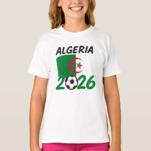 Algeria 2026 Soccer Fan Design with Crescent Star  T-Shirt