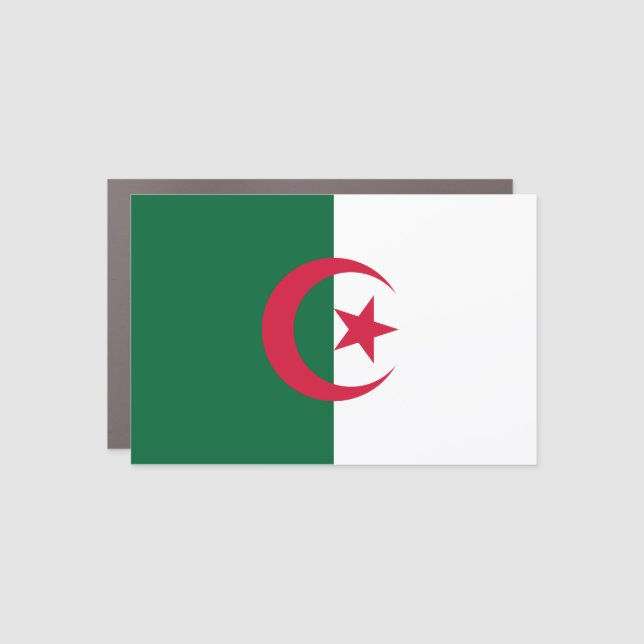 Algeria (Algerian) Flag Car Magnet (Front)
