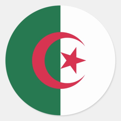 Algeria Algerian Flag Classic Round Sticker