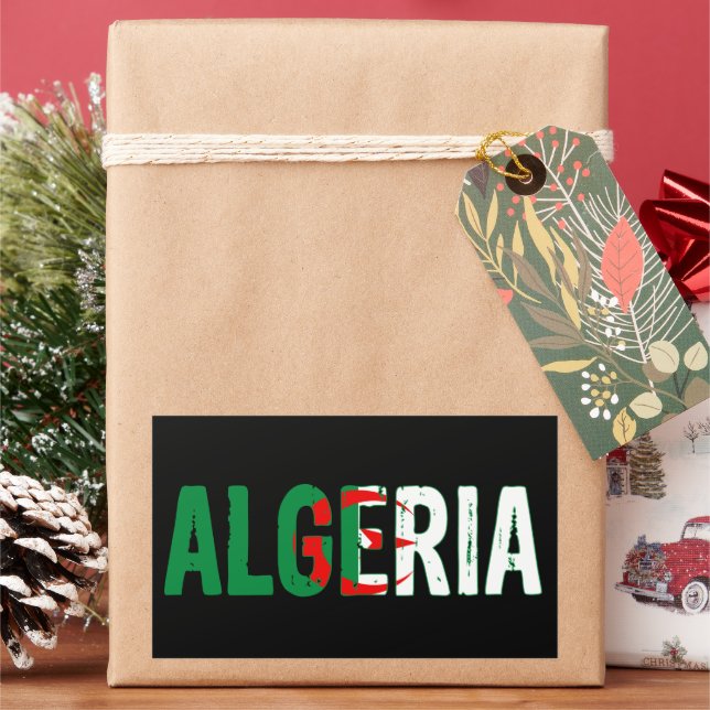 Algeria, Algerian Rectangular Sticker (Holiday)