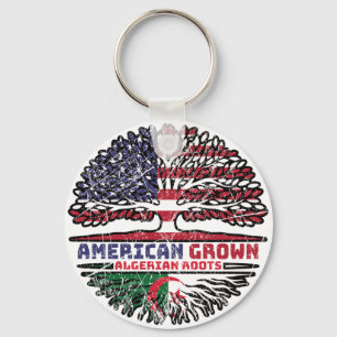 Algeria Algerian US American USA United States Keychain