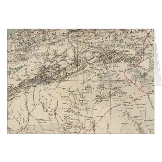Algeria Atlas Map Cards (Front Horizontal)