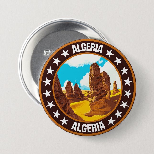 Algeria                                            button (Front & Back)