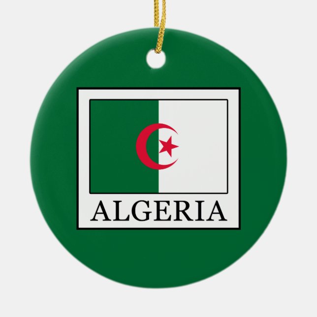 Algeria Ceramic Ornament (Front)