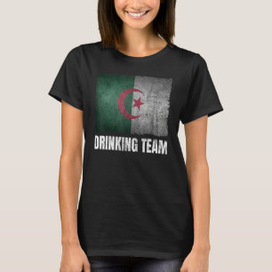 Algeria Drinking Team Graphic for Men Funny Algeri T-Shirt