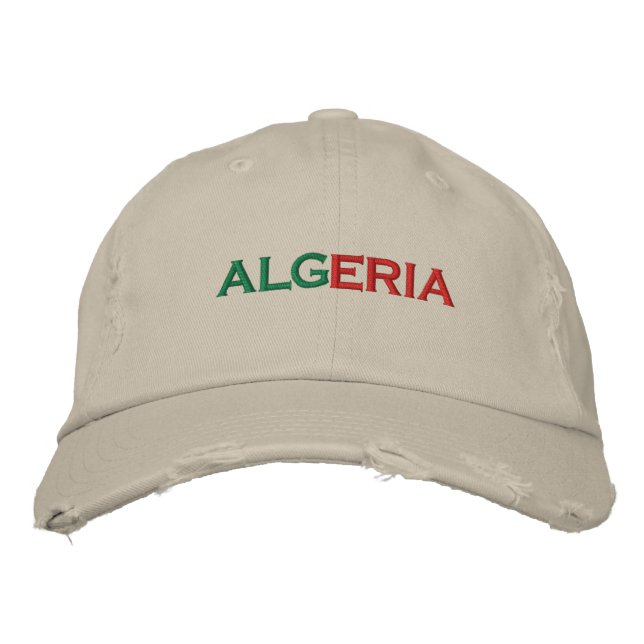 ALGERIA EMBROIDERED BASEBALL HAT (Front)