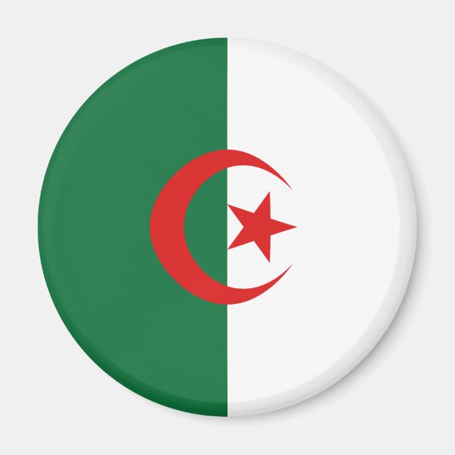 Algeria Fisheye Flag Magnet (Front)