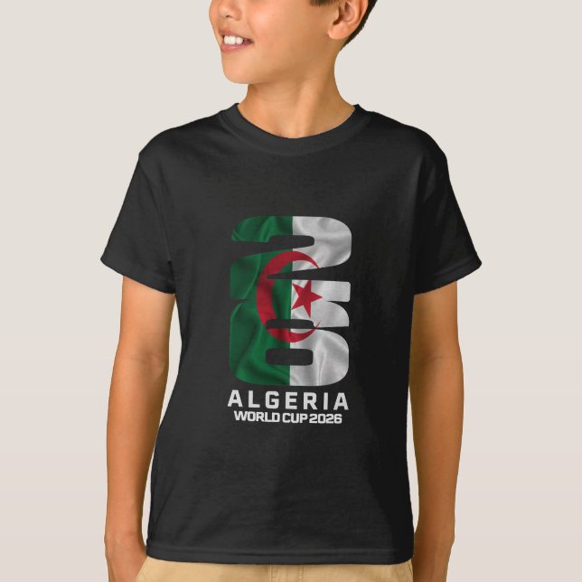 Algeria Flag 2026 World Cup Pride Graphic T-Shirt (Front)