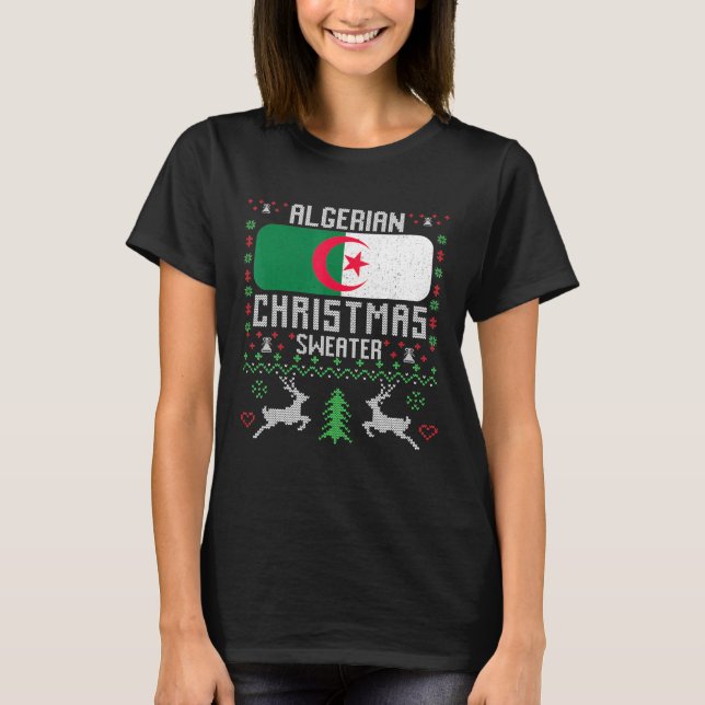 Algeria Flag Algerian Christmas Sweater (Front)