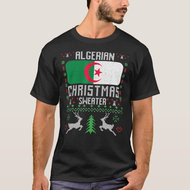 Algeria Flag Algerian Christmas Sweater (Front)