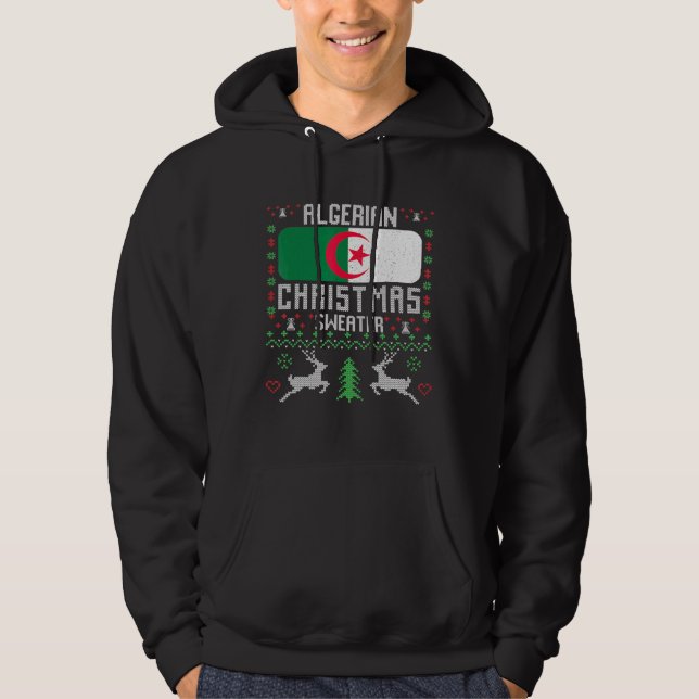 Algeria Flag Algerian Christmas Sweater (Front)