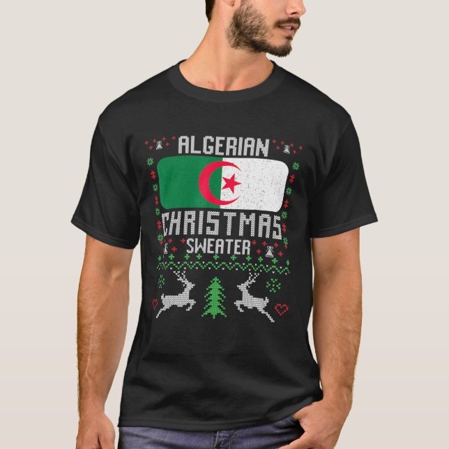 Algeria Flag Algerian Christmas Sweater (Front)