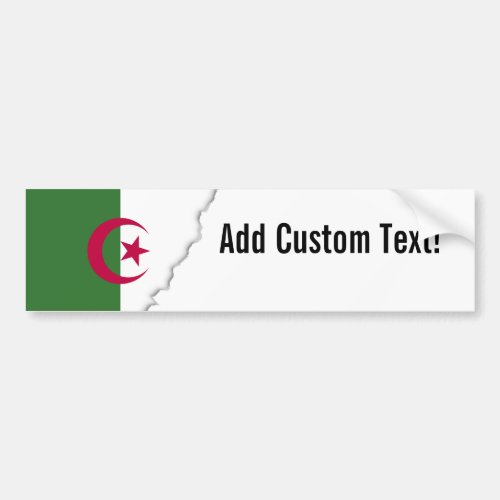 Algeria Flag Bumper Sticker