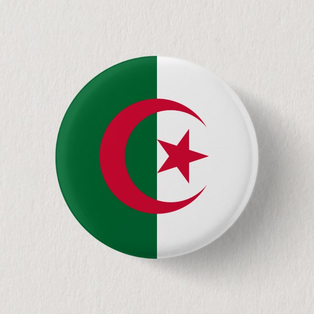 Algeria Flag Button (Front)
